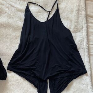 Lulu Black Strappy Tank Top